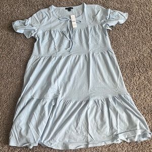 j crew light blue dress